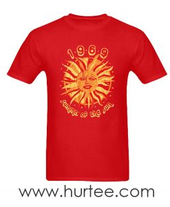 t-shirt red sun 1969