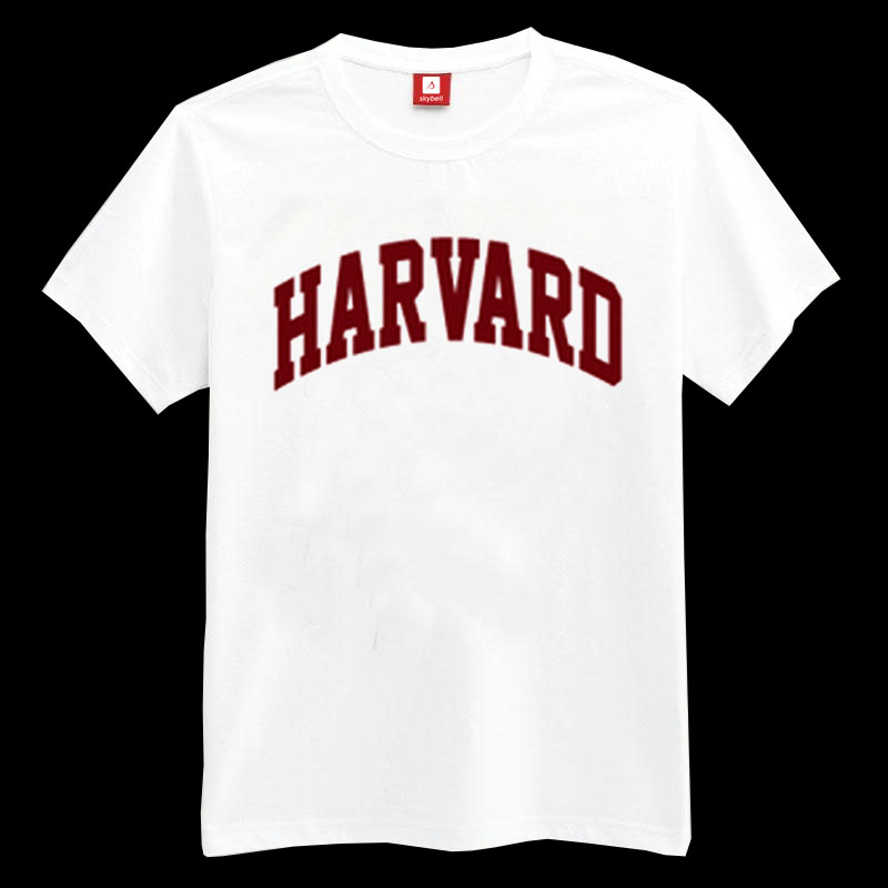 white harvard t shirt