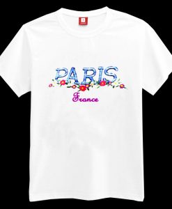 Paris France Flowers T-shirt