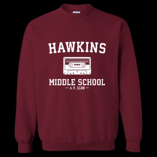 Hawkins Middle School AV Club Sweatshirt