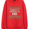 Santa’s Favorite HO Christmas Sweatshirt