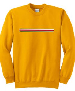Yellow Stripe Colors Sweatshirt