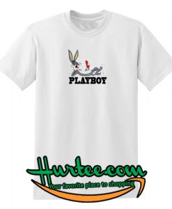Playboy Bugs Bunny White T-Shirt