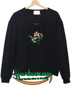 Respect Flower Print Sweatshirt