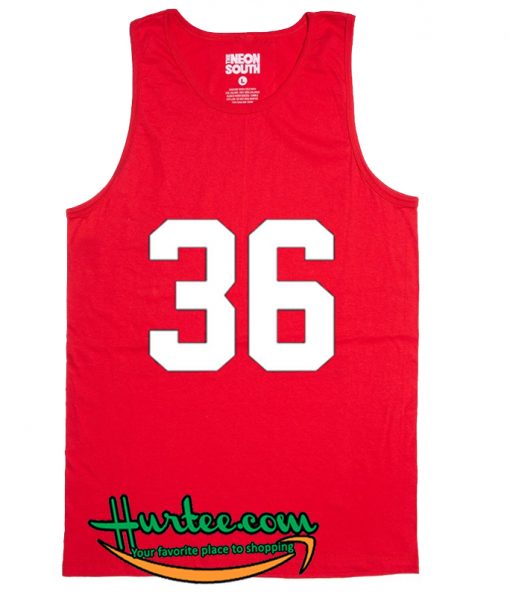 36 Red tank top