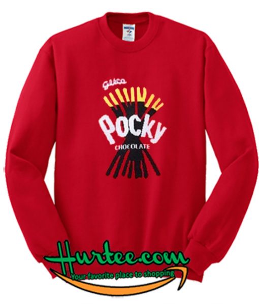 Pocky Chocolate Red Sweatshirt
