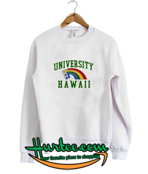 university hawaii rainbow sweatshirt
