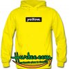 yellow font hoodie