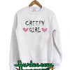 Creepy Girl Hearts Sweatshirt
