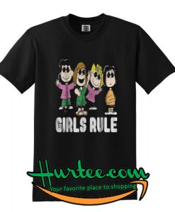 Girls Rule Peanuts Snoopy Lucy Peppermint Patty T-Shirt