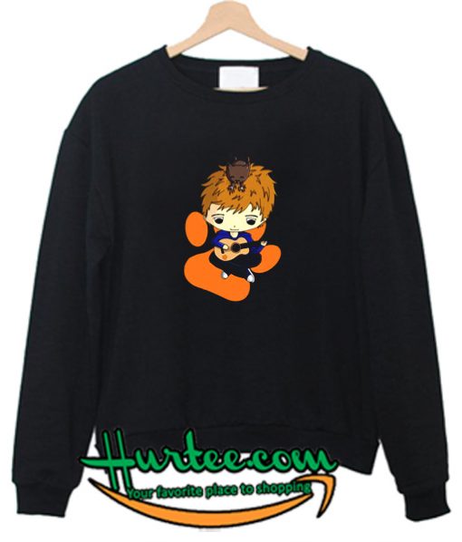 Ed Sheeran Cartoon Baseball Sweatshirt