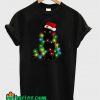 Black Cat Christmas T-Shirt