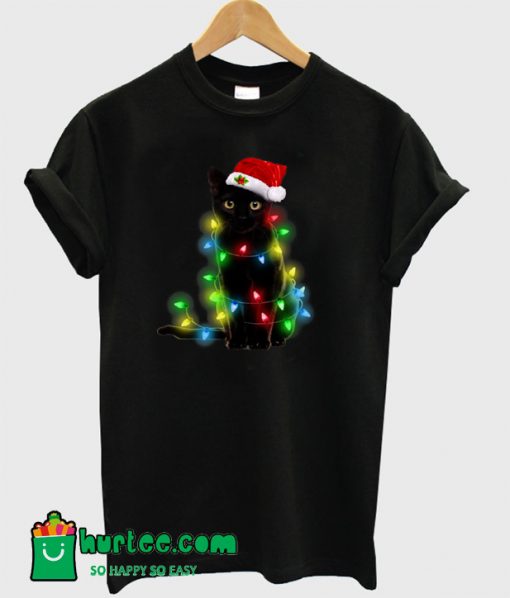 Black Cat Christmas TShirt