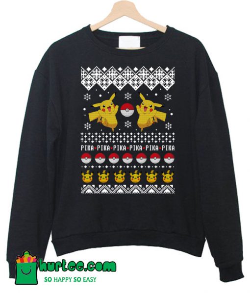 Pikachu Pika Pika Christmas Sweatshirt