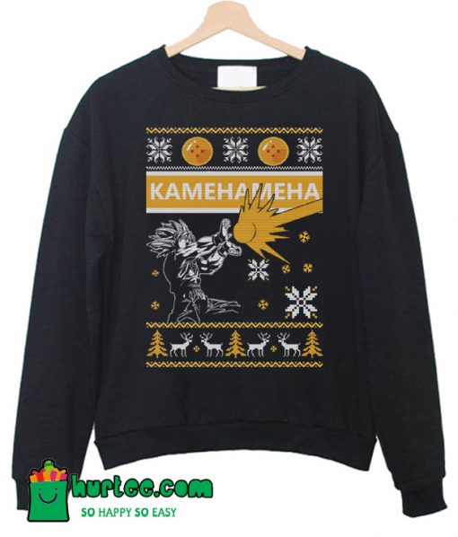 Songoku Kamehameha Christmas Sweatshirt