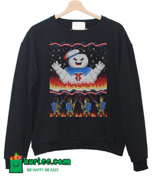 Stay Puft Marshmallow Man Ugly Christmas Sweatshirt