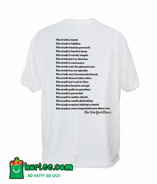 The New York Times Truth Back T-Shirt