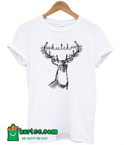 Christmas Lights Reindeer Hutch T-Shirt