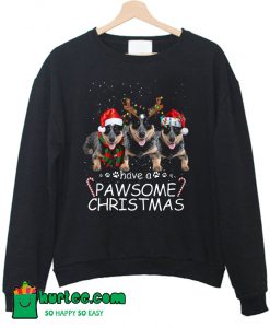 Pawsome Dog Christmas SweatshirtPawsome Dog Christmas Sweatshirt