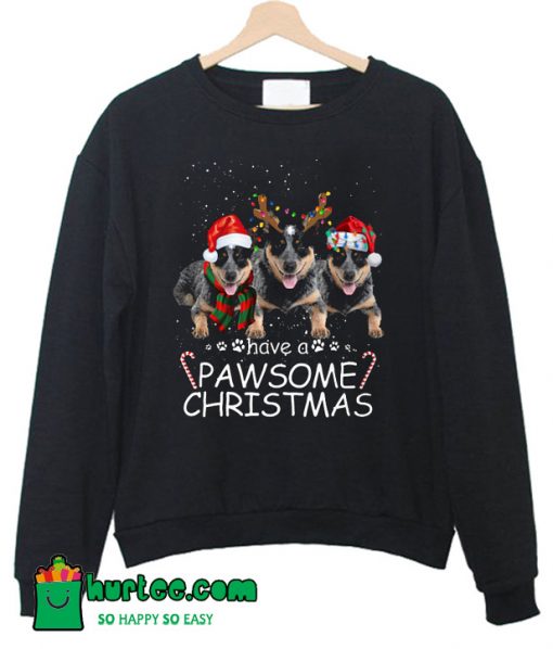 Pawsome Dog Christmas SweatshirtPawsome Dog Christmas Sweatshirt