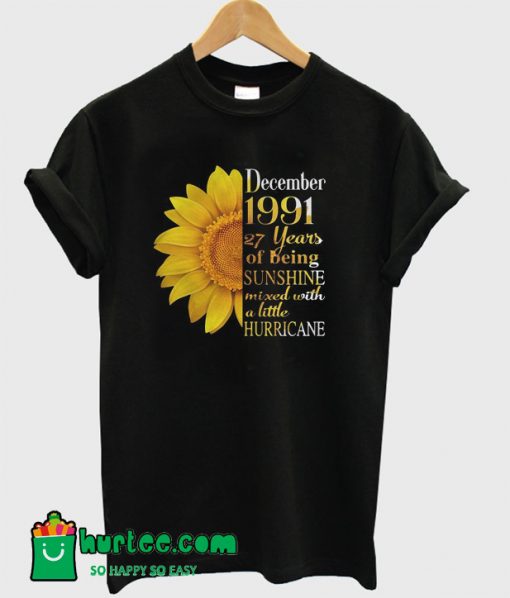 Sunflower Desember 1991 27 Years of being Sunshine T-Shirt
