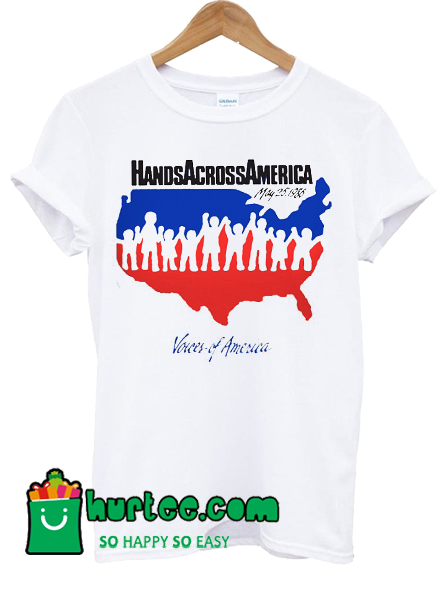 Hands Across America T Shirt – www.hurtee.com
