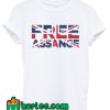 Free Assange Union Jack T shirt