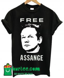 Free Julian Assange Wikileaks T shirt