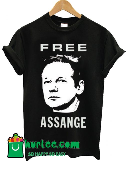 Free Julian Assange Wikileaks T shirt