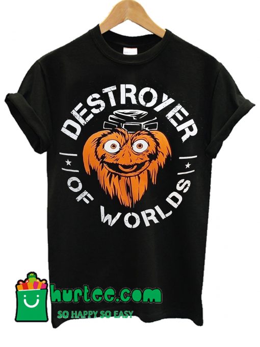 Gritty Destroyer Of Worlds Charcoal T shirt