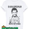 Pablo Escobar King Of Coke Mug Shot El Patron T shirt