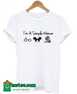 I’m a Simple Woman I Like Harry Potter Mickey Mouse Avengers Endgame T-Shirt