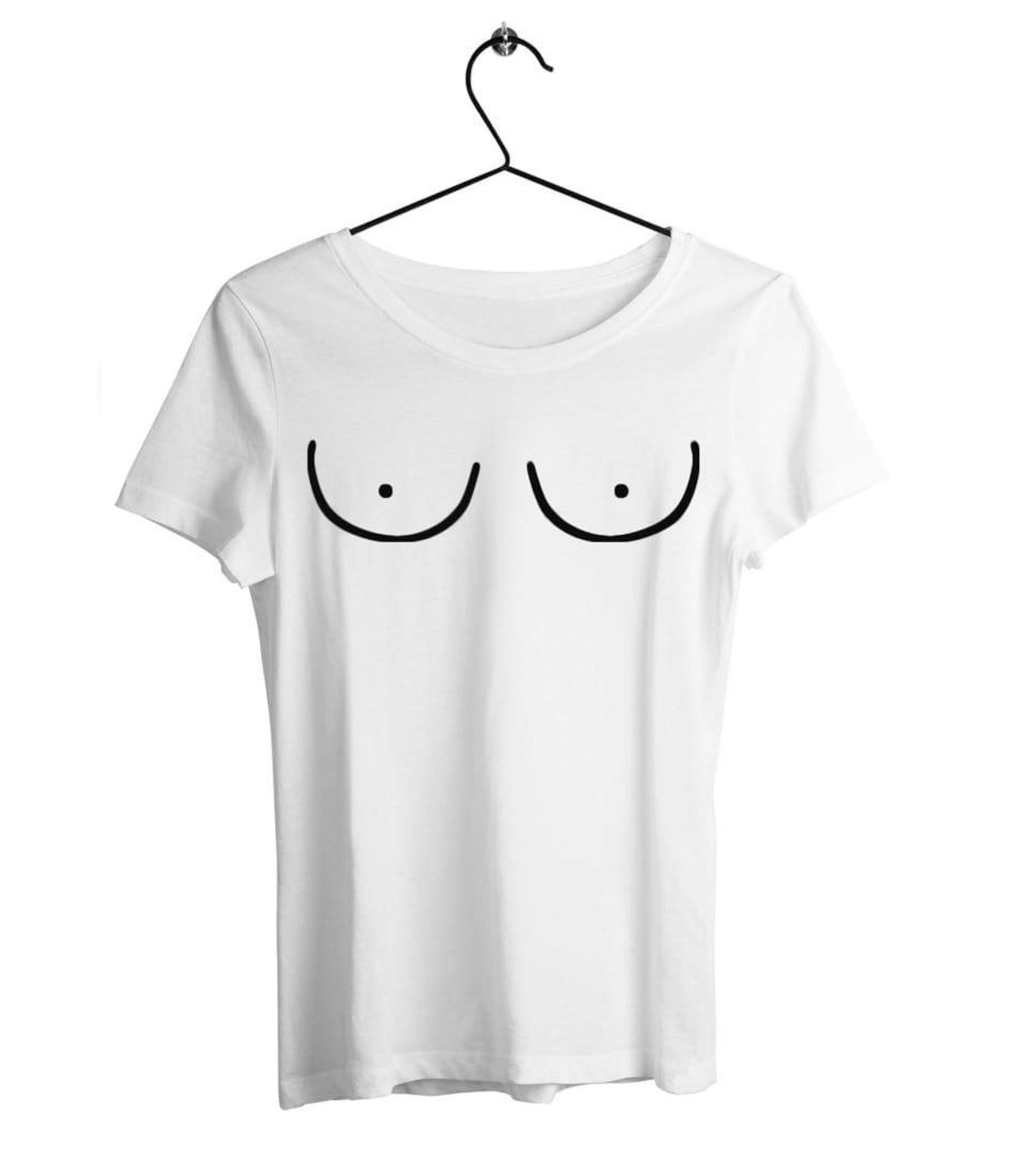 boob outline shirt