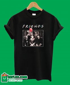 Friends Horror Characters Pennywise Freddy Krueger Jason Voorhees Michael Myers Halloween T-Shir