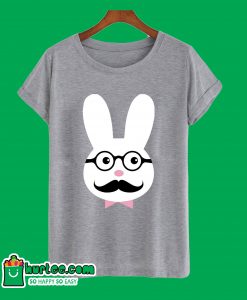 Easter Bunny Nerd Costume Ears Glasses Funny T-Shirt