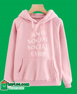 Anti Social Social Club Pink HoodieAnti Social Social Club Pink Hoodie