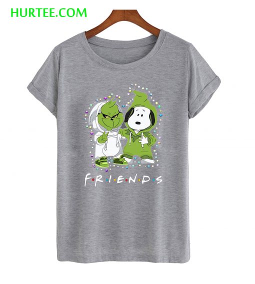 Baby Grinch And Snoopy Friends Light Christmas T-Shirt