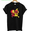 Baby Pikachu Pokemon and Deadpool T-Shirt