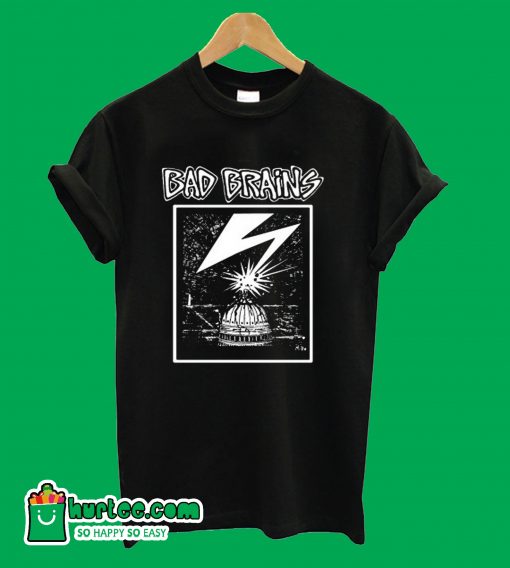 Bad Brains – Capitol White on Black T-Shirt