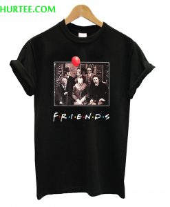 Horror Friends Pennywise Michael Myers Jason Voorhees Halloween T-Shirt