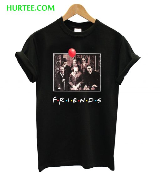Horror Friends Pennywise Michael Myers Jason Voorhees Halloween T-Shirt