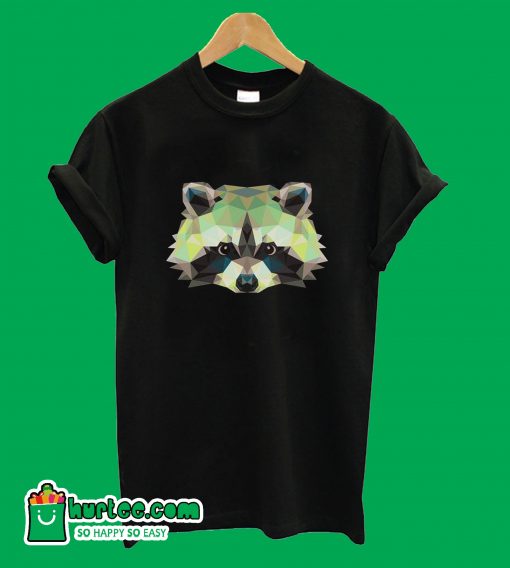 Origami Raccoon Animal Lovers Novelty DaliaHands Men's T-Shirt