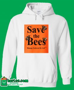 Save The Bees Gold Yellow Hoodie