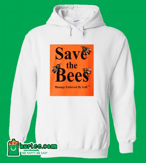 Save The Bees Gold Yellow Hoodie
