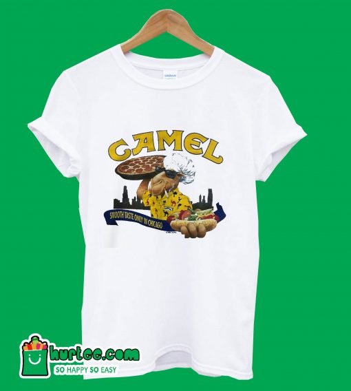 Vintage Joe Camel 1992 Chicago Pizza Hot Dog Single Stitch Pocket T shirt