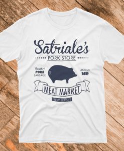 The Sopranos Satriale's Pork Store American Gangster TV Unofficial Mens T Shirt