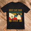 Vintage Best Cat Dad Ever Bump Short-Sleeve Unisex T Shirt