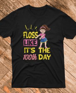 100 Days Of School Girl Floss Dance T Shirt