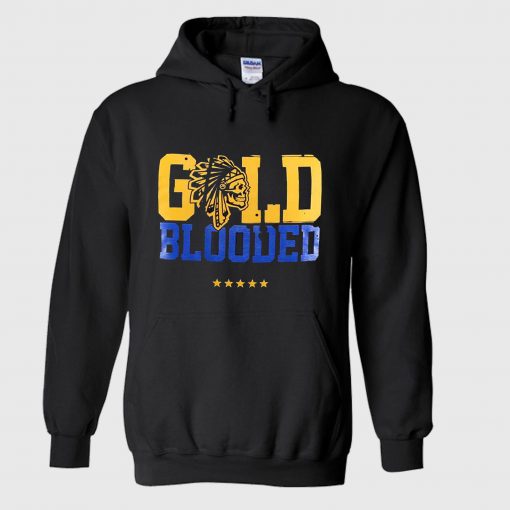 Gold Clooded Five Stars Hoodie