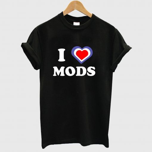 I Love Mods T Shirt